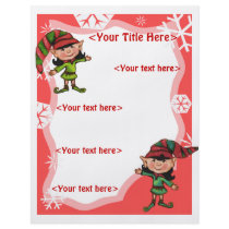 Custom Christmas Elves Business or Personal Flyer Design