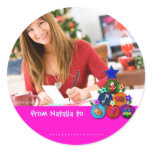 Custom Christmas Gift tags: Christmas Tree 2 stickers