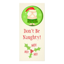 Custom Christmas Naughty Santa Party Invitation