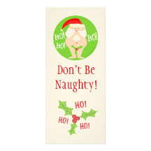 Custom Christmas Naughty Santa Party Invitation