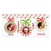 Custom Christmas Ornaments Photo Cards