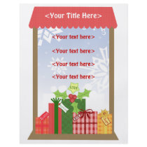 Custom Christmas Scenes Business or Personal Flyers