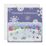 Custom Christmas Snow Day Party Invitation