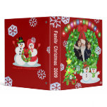 Custom Christmas Snowman Photo Binder