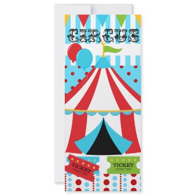 Custom Circus Birthday Invitation by kids_birthdays