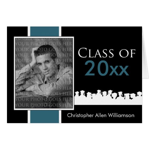 Custom Class of [YEAR] Graduation Announcement Greeting Cards
