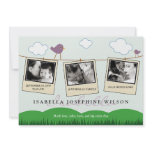 :custom: Clothesline Polaroids Birth Announcement