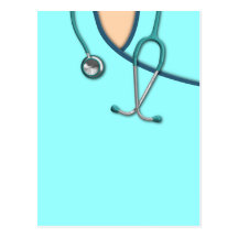 Custom Colour Medical Scrubs Post Cards