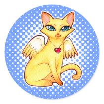 Custom Colours Fairy Angel Kitty Cat Art - so cute
