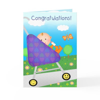 Custom Congratulations New Baby / Arrival Card by jamiecreates1