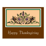 Custom Cornucopia Vintage Thanksgiving Postcard
