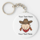 Custom Cowgirl Red Keychain