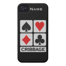 Custom Cribbage Player Case-Mate iPhone 4 Case