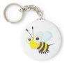 Custom Cute Happy Bee Cartoon Shirt Key Chains