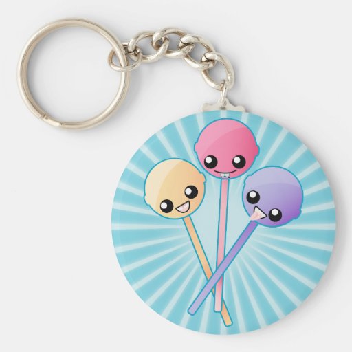 Custom Cute Lollipops Key Chain