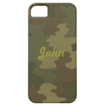 Custom Dark Camouflage iPhone 5 Case