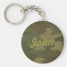 Custom Dark Camouflage Key Chain