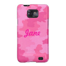 Custom Dark Pink Camouflage Samsung Galaxy Case