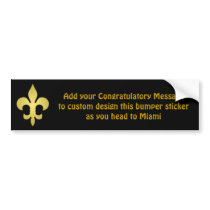 Custom design "Super Saints" Bumper Sticker