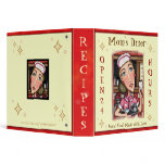 Custom Diner Waitress Recipe Binder Medium