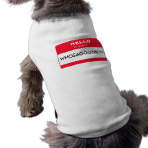 Custom Dog "Who is a Good Boy" Name Dog Shirt