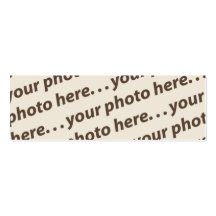 Custom Double Photo Bookmark w/Thoreau Quote Business Card Template