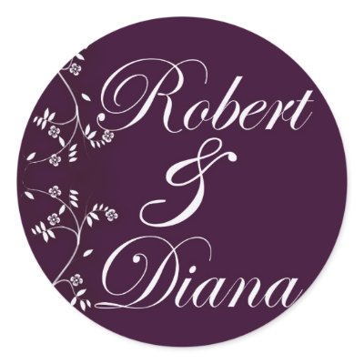 Custom envelope seals in plum with Asian accent Sticker by perfectpostage