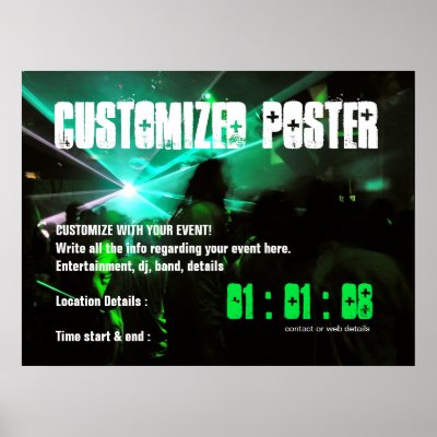 Custom EVENT Party Poster by webgrrl
