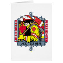 Custom Firefirefighter Greeting Cards
