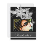 Custom Floral Photo Graduation Announcements