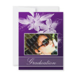 Custom Floral Photo Graduation Announcements