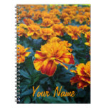 Custom Flower Marigolds Notebook