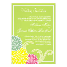 Custom flower wedding product personalized invite
