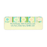 Custom Flowers Modern Return Address Labels