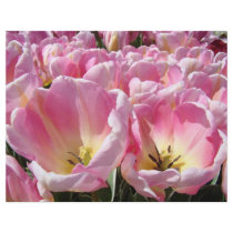 Custom Flyers paper Pink Tulip Flowers Annoucement