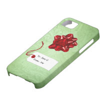 Custom Foil Gift Wrapped, Bowed and Tagged iPhone 5 Covers