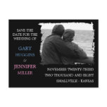 Custom Frame Save the Date: Torn Frame Post Cards