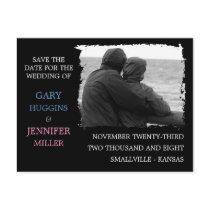 Custom Frame Save the Date: Torn Frame Post Cards