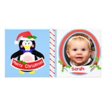 Custom Funny Children's Christmas Photo Card