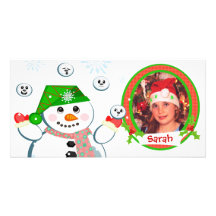 Custom Funny Children's Christmas Photo Card