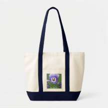 Custom Garden Pansy Totes in a Variety of Styles Tote Bag