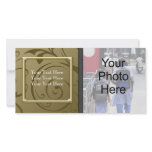 Custom General or Family Gold Swirl Photo Card photo cards