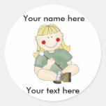 CUSTOM GIRL CAMPING Sticker