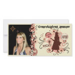 Custom Girl Graduation  Photo Card photo cards