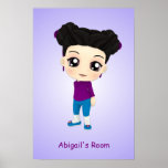 Custom Girls Room Chibi Poster