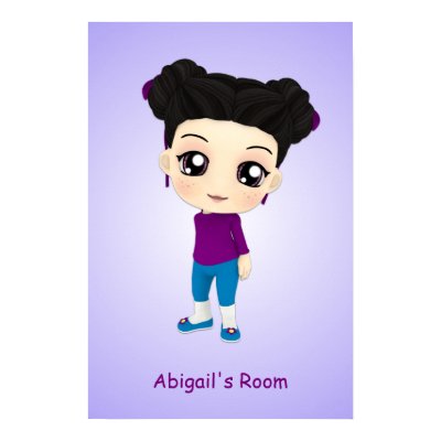 Custom Girls Room Chibi Poster by megakawaii