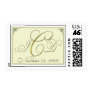 Custom gold and cream logo stamp