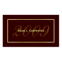 Custom Graduation Name Cards - Class of 2009 Business Card