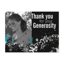 Custom graduation thank you card post card