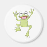 Custom Green Jumping Frog Magnets